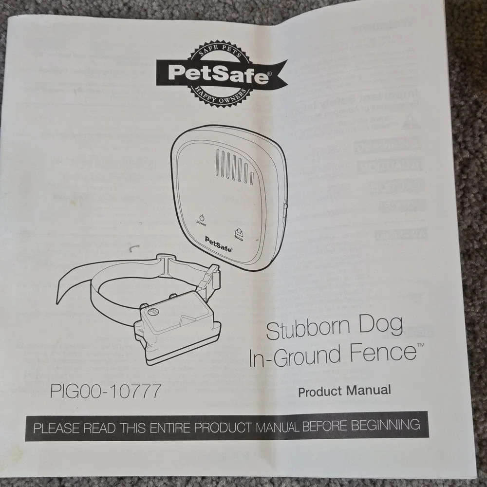 PetSafe In-Ground Stubborn Dog Fence Transmitter With Power Supply & Collar